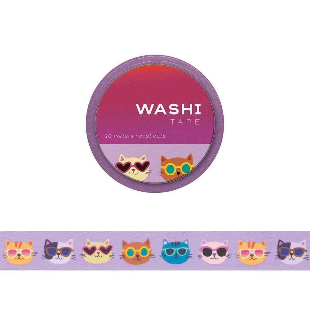 Washi Tape, Art & School, 670783, Girl of All Work, Washi Tape, Cool Cats